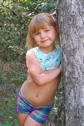 sexy children in a skirt